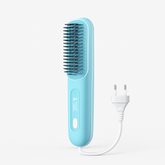 2 In 1 Straight Hair Comb Wireless Hair Straightener Brush Hair Fast Heating Portable Hot Curler USB Charging